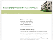 Tablet Screenshot of bostadsstiftelsen.fi